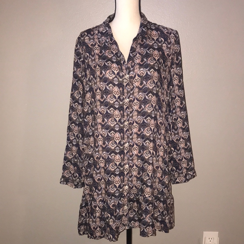 WILD PEARL Button down Tunic.